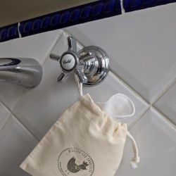 Cotons démaquillants - Lingettes lavables en Tencel doublées coton - Avec pochon de rangement